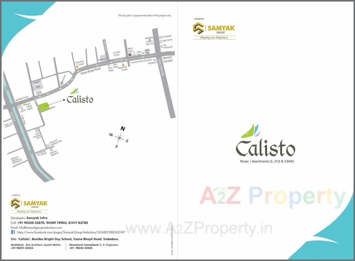  of real estate project Calisto located at Bhayli, Vadodara, Gujarat