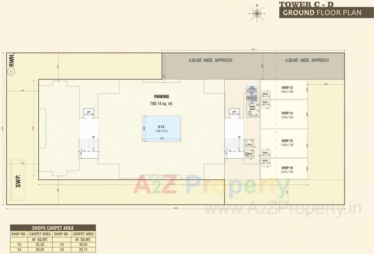 Layout of real estate project Castle Pearl located at Sevasi, Vadodara, Gujarat