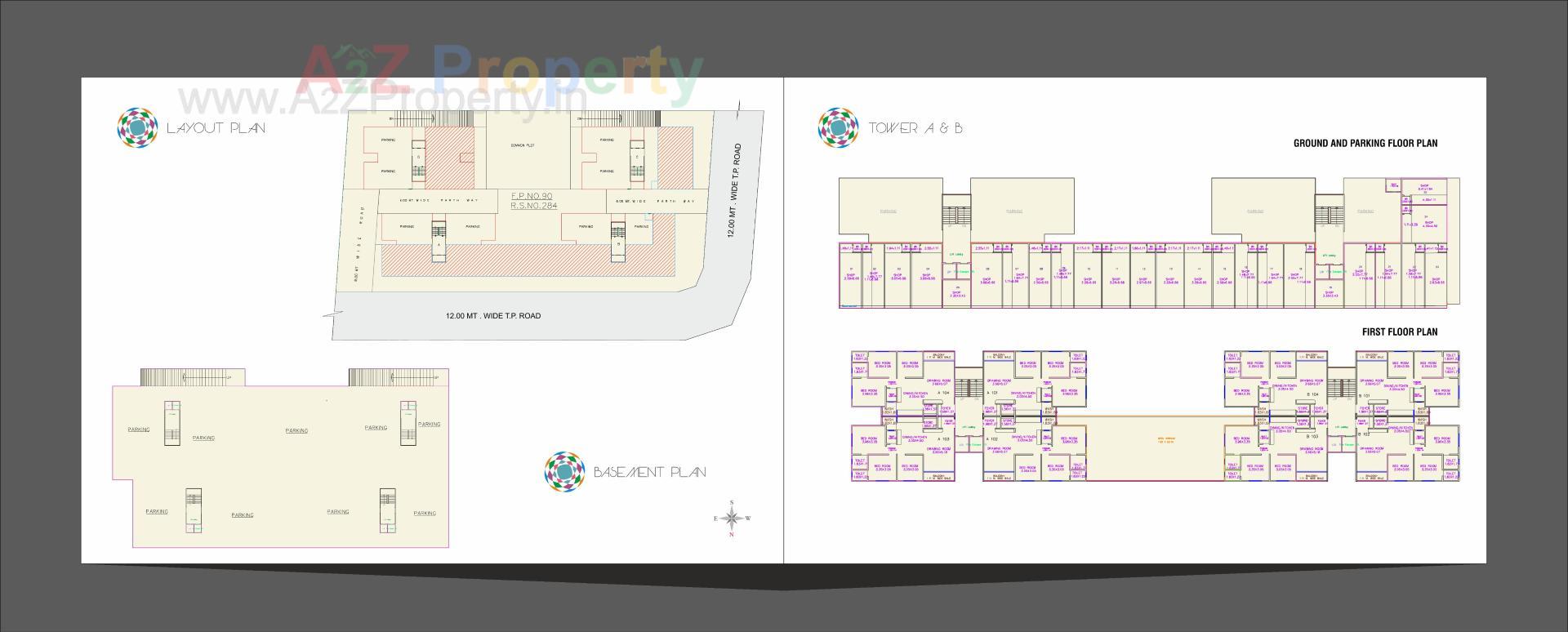 Layout of real estate project Celebration located at Bhayli, Vadodara, Gujarat