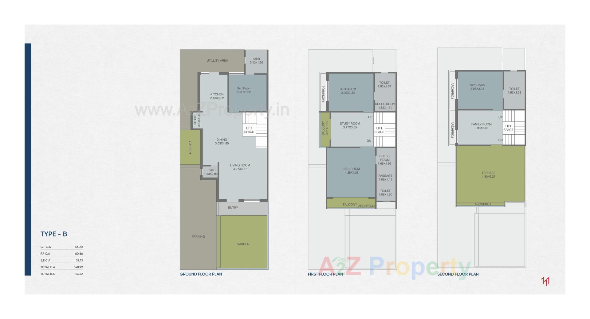 Layout of real estate project Ciel located at Kalali, Vadodara, Gujarat