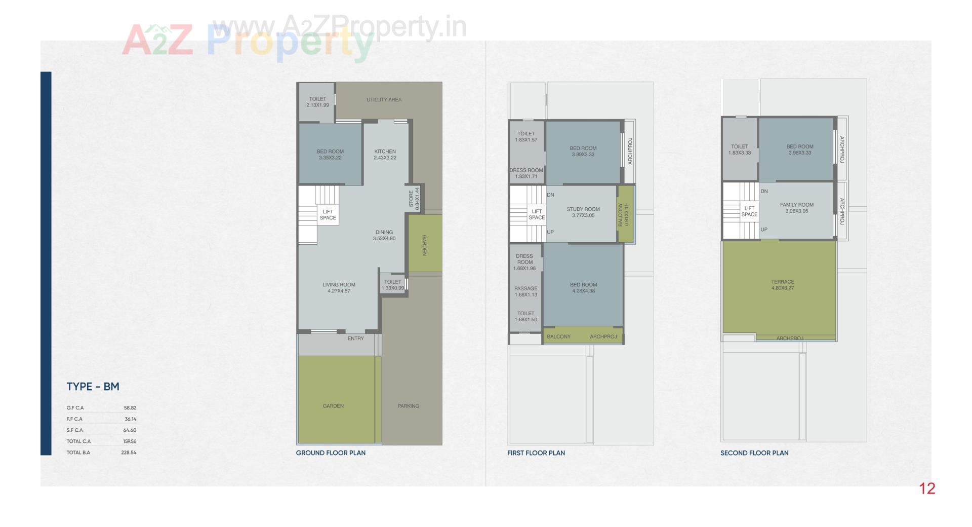 Layout of real estate project Ciel located at Kalali, Vadodara, Gujarat