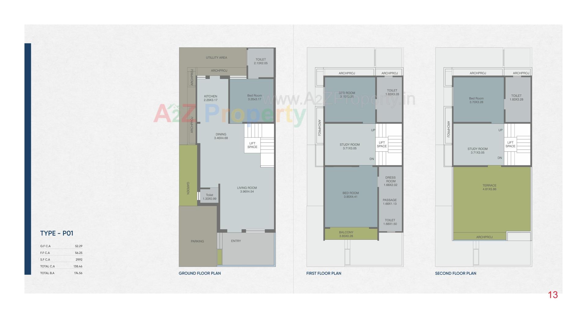 Layout of real estate project Ciel located at Kalali, Vadodara, Gujarat