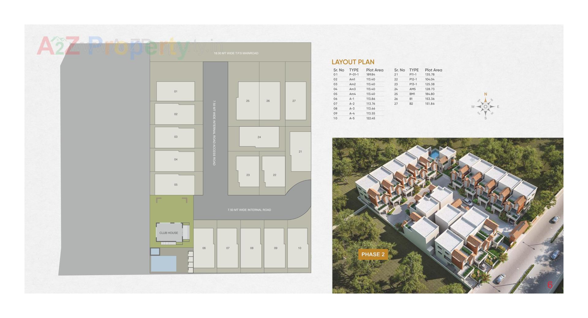 Layout of real estate project Ciel located at Kalali, Vadodara, Gujarat