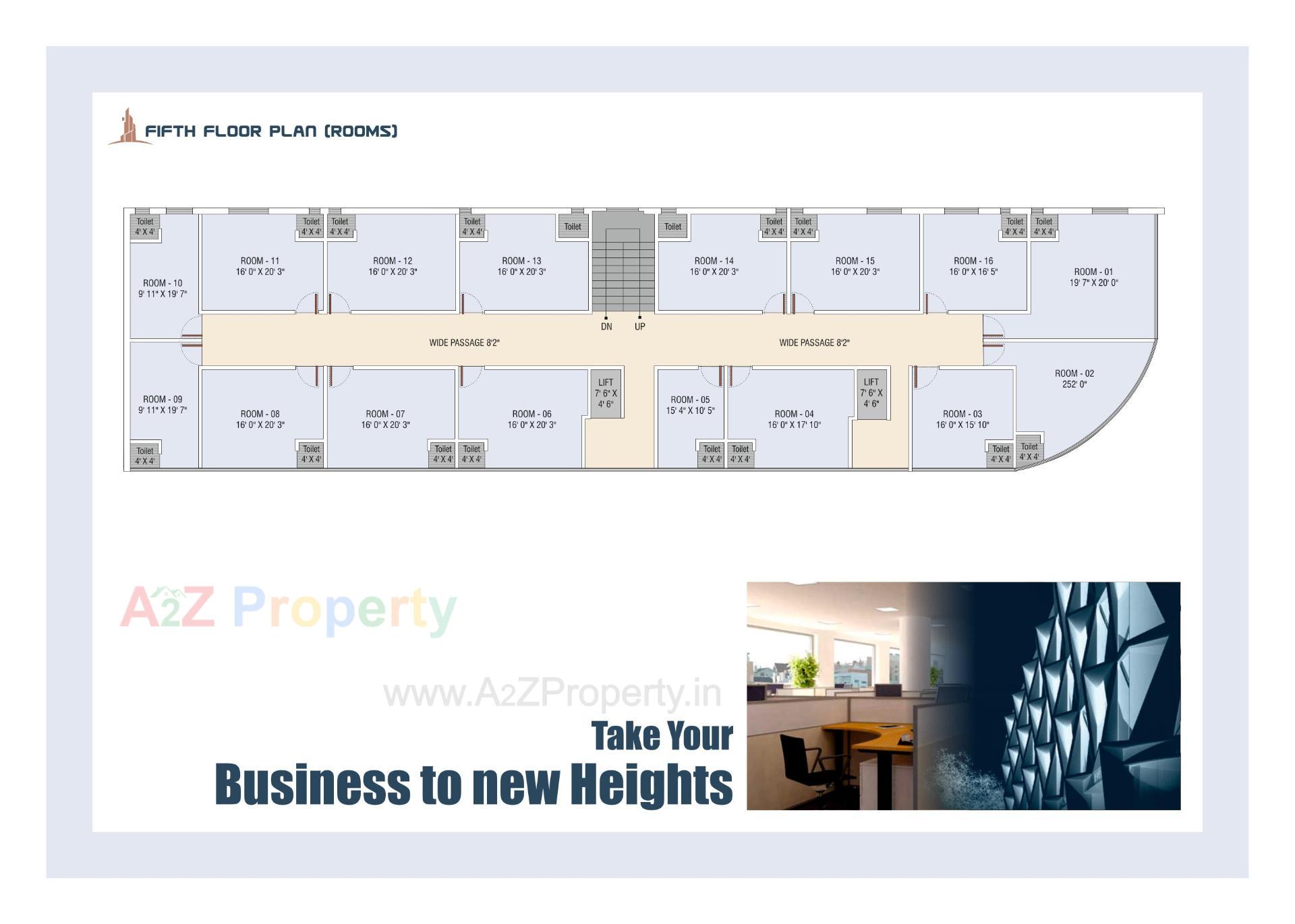Layout of real estate project City Center located at Padra, Vadodara, Gujarat