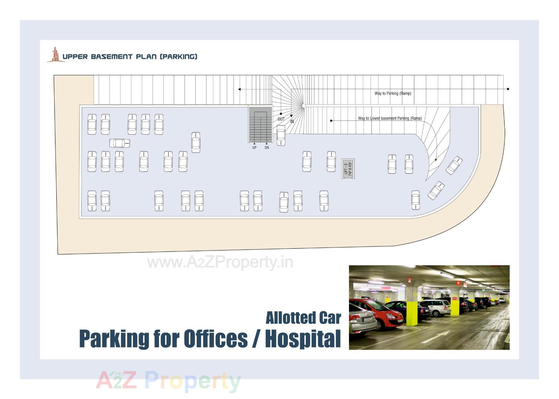 Layout of real estate project City Center located at Padra, Vadodara, Gujarat