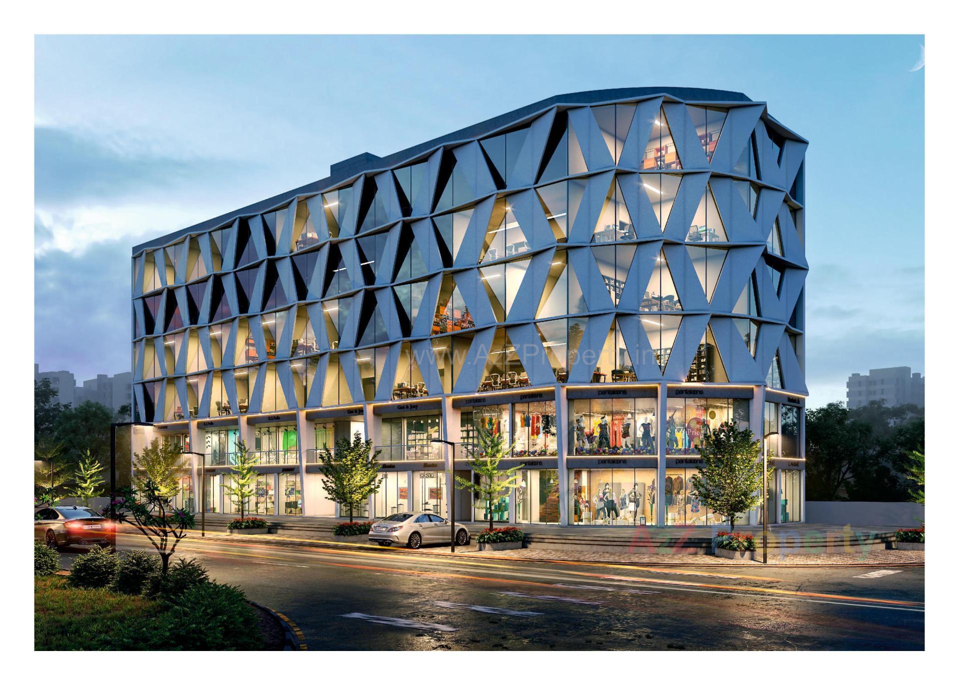 3D Elevation of real estate project City Center located at Padra, Vadodara, Gujarat