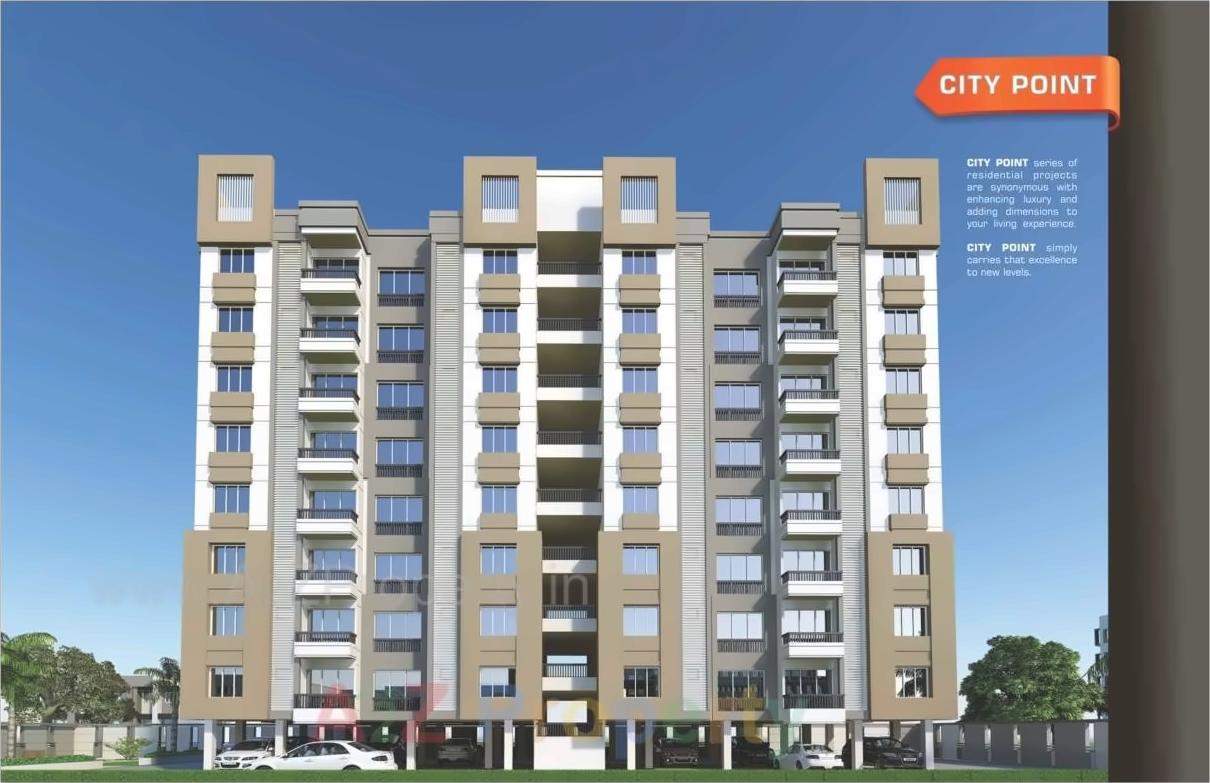 3D Elevation of real estate project City Point located at Bhayli, Vadodara, Gujarat