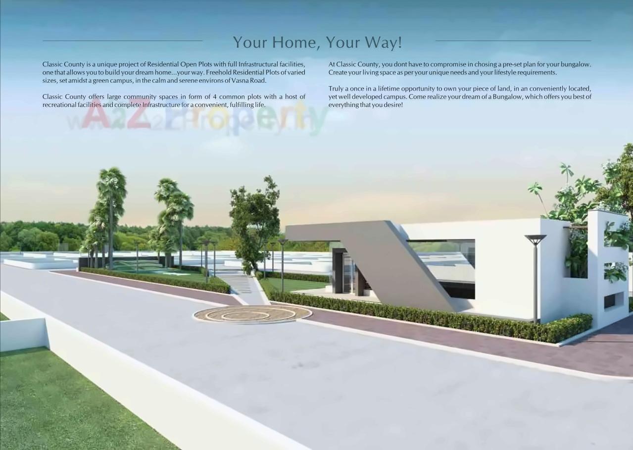 3D Elevation of real estate project Classic County located at Bhayli, Vadodara, Gujarat