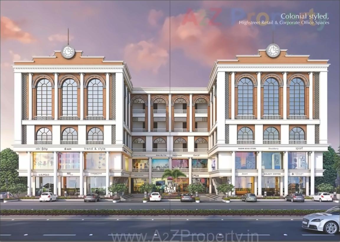 3D Elevation of real estate project Cm Plaza located at Atladara, Vadodara, Gujarat