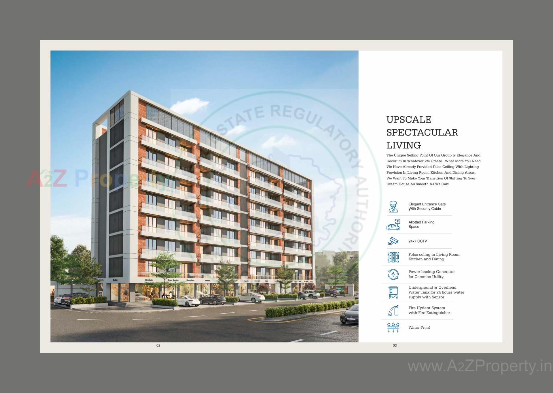 3D Elevation of real estate project Coral located at Chhani, Vadodara, Gujarat