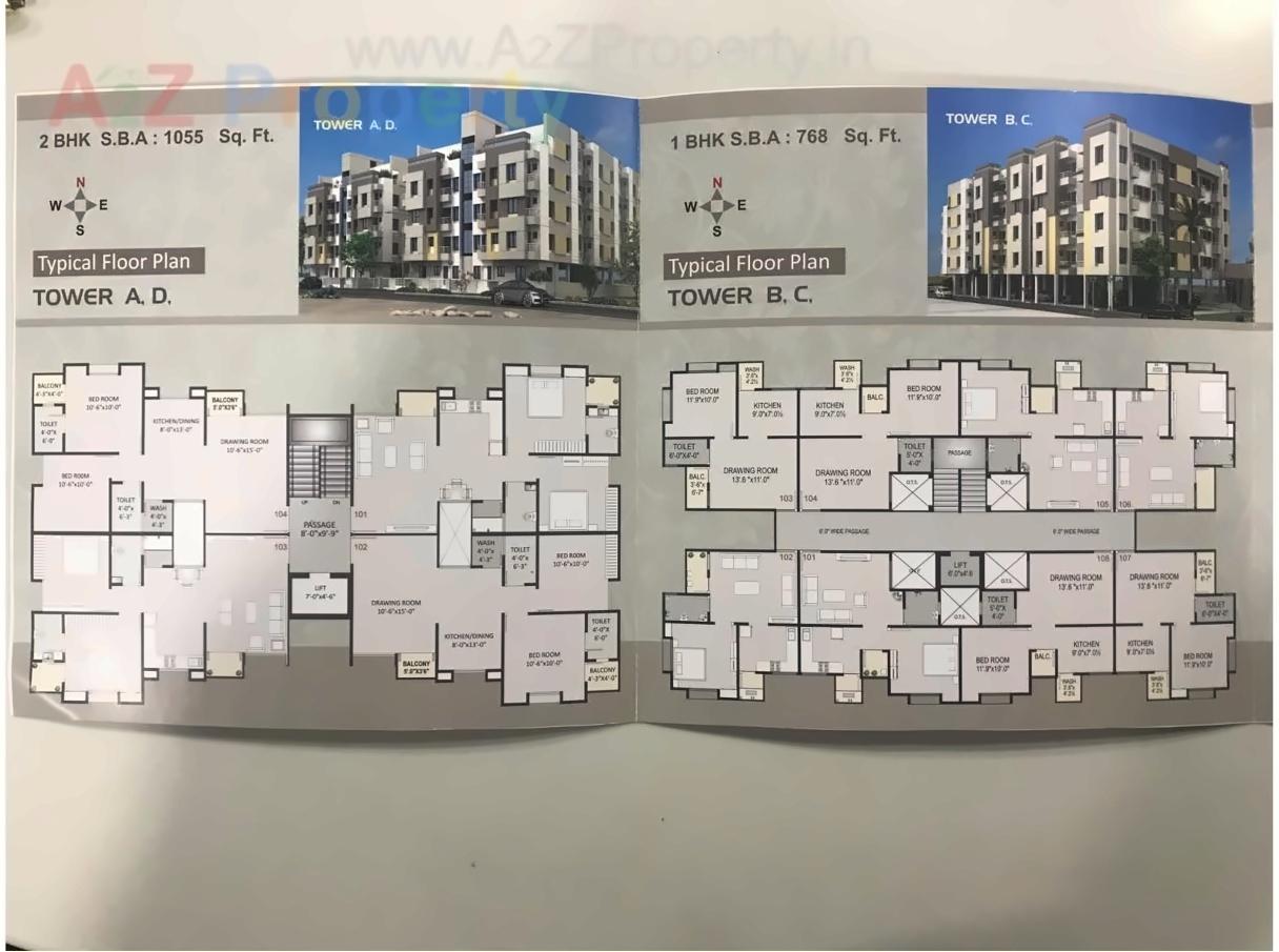 Layout of real estate project Coral Woods located at Tarsali, Vadodara, Gujarat
