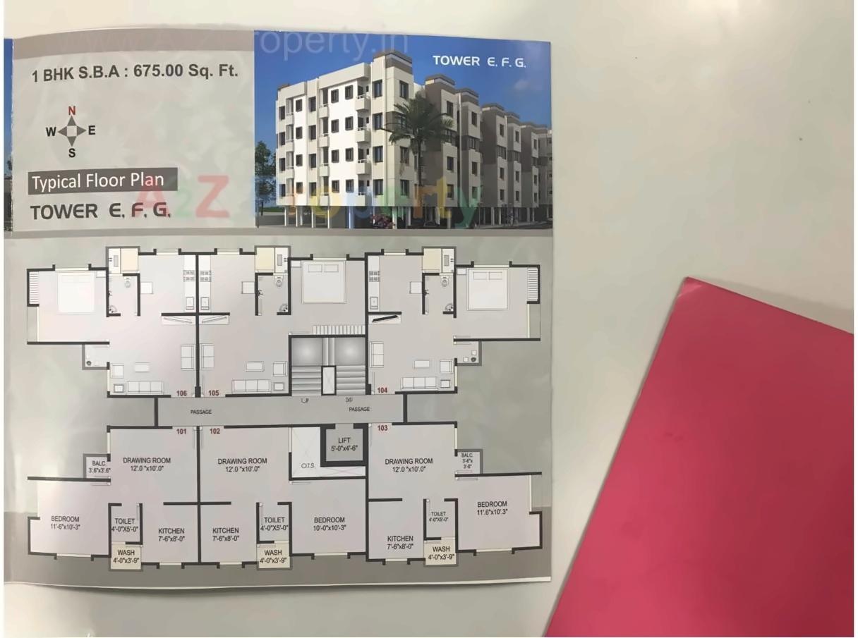 Layout of real estate project Coral Woods located at Tarsali, Vadodara, Gujarat
