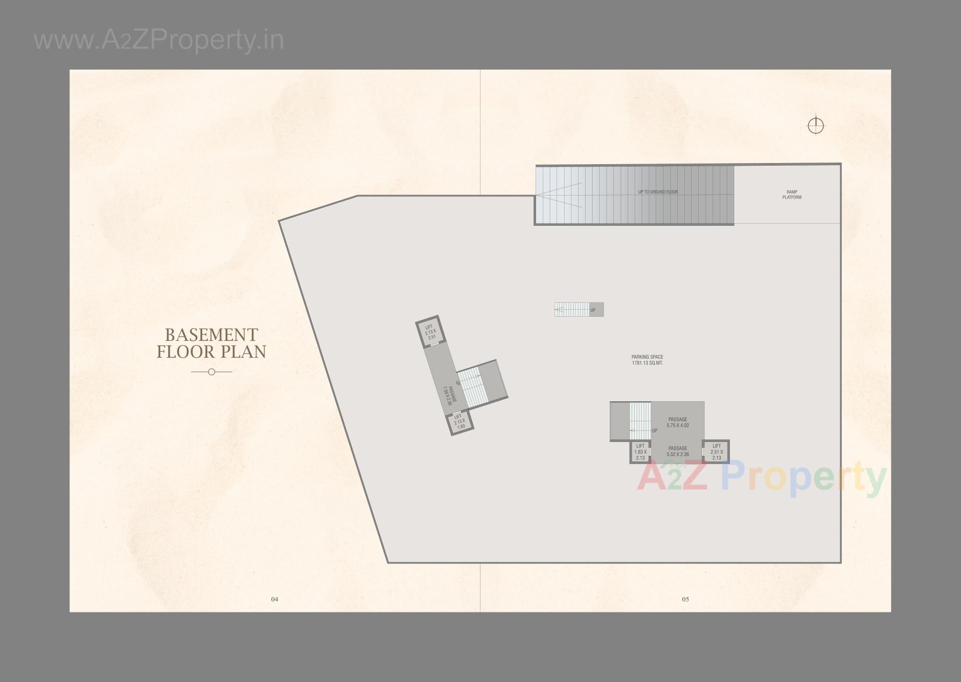 Layout of real estate project Courtyard Meridian located at Sevasi, Vadodara, Gujarat