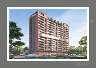 Elevation of real estate project Courtyard Regalia Ii located at Bhayli, Vadodara, Gujarat