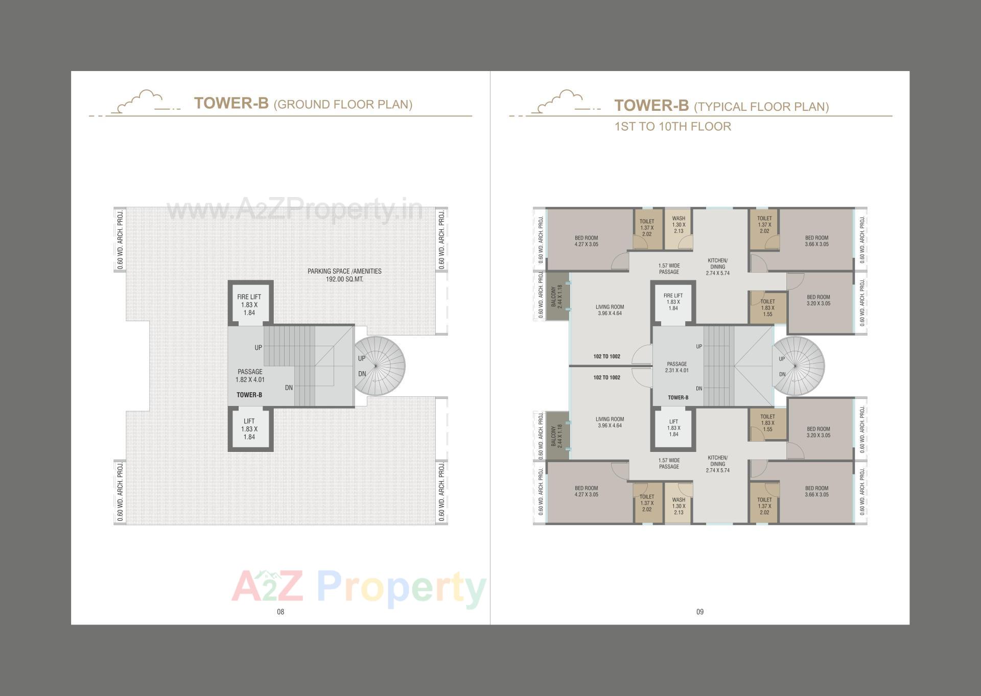 Layout of real estate project Courtyard Regalia Ii located at Bhayli, Vadodara, Gujarat