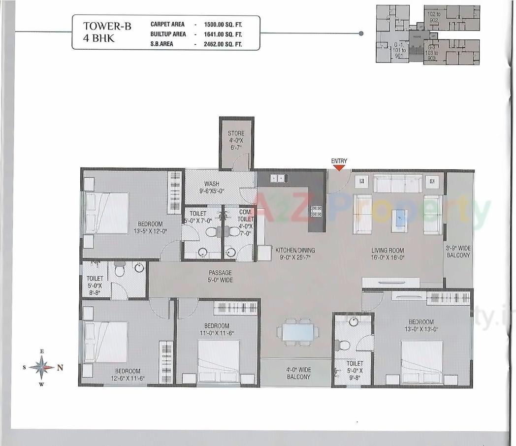 Layout of real estate project Courtyard Towers located at Sevasi, Vadodara, Gujarat