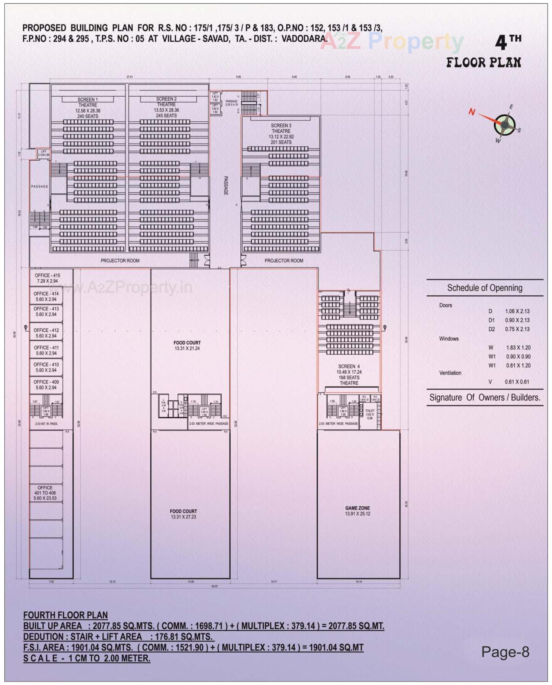 Layout of real estate project Crystal Pramukh  Hub located at Savad, Vadodara, Gujarat