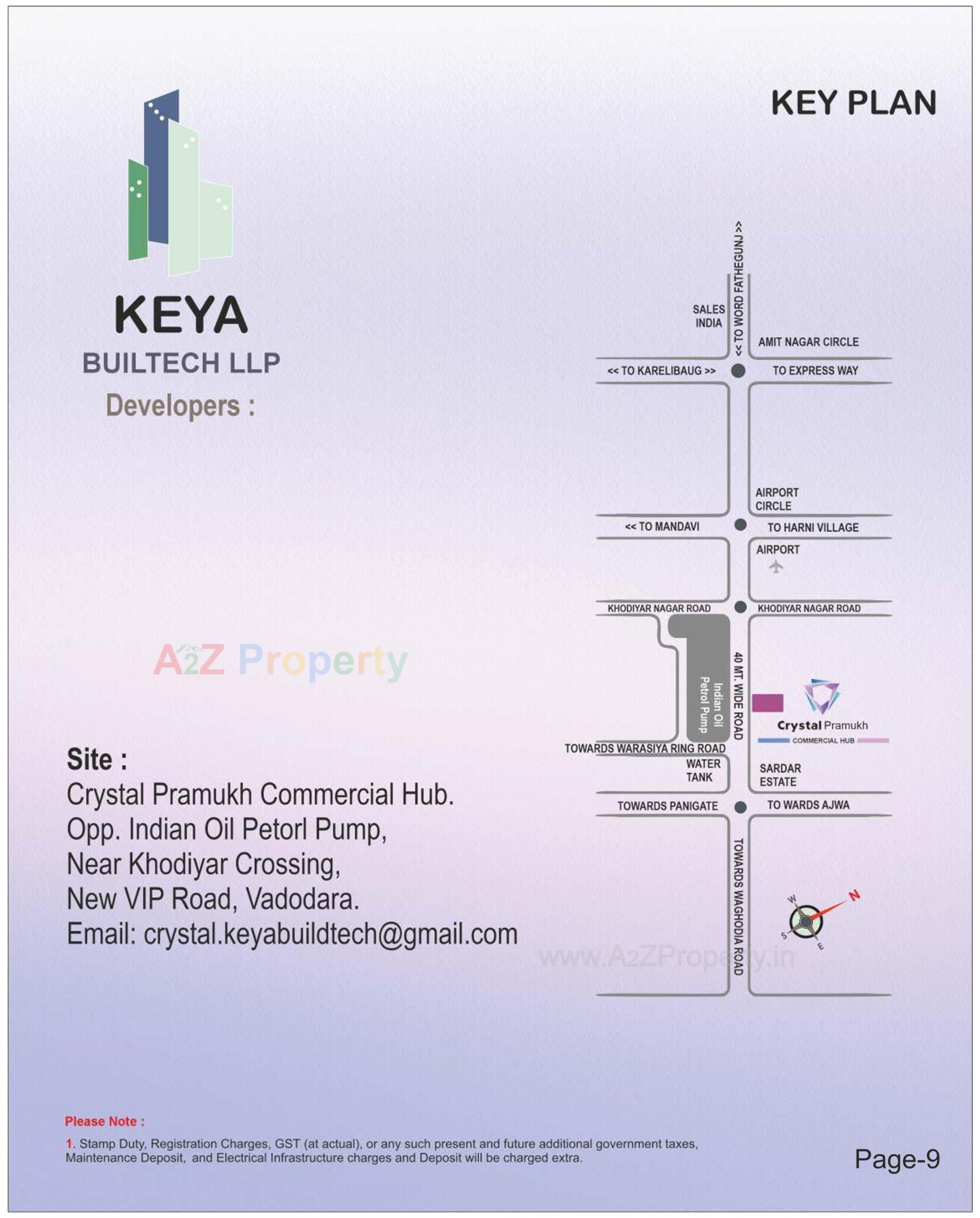  of real estate project Crystal Pramukh  Hub located at Savad, Vadodara, Gujarat