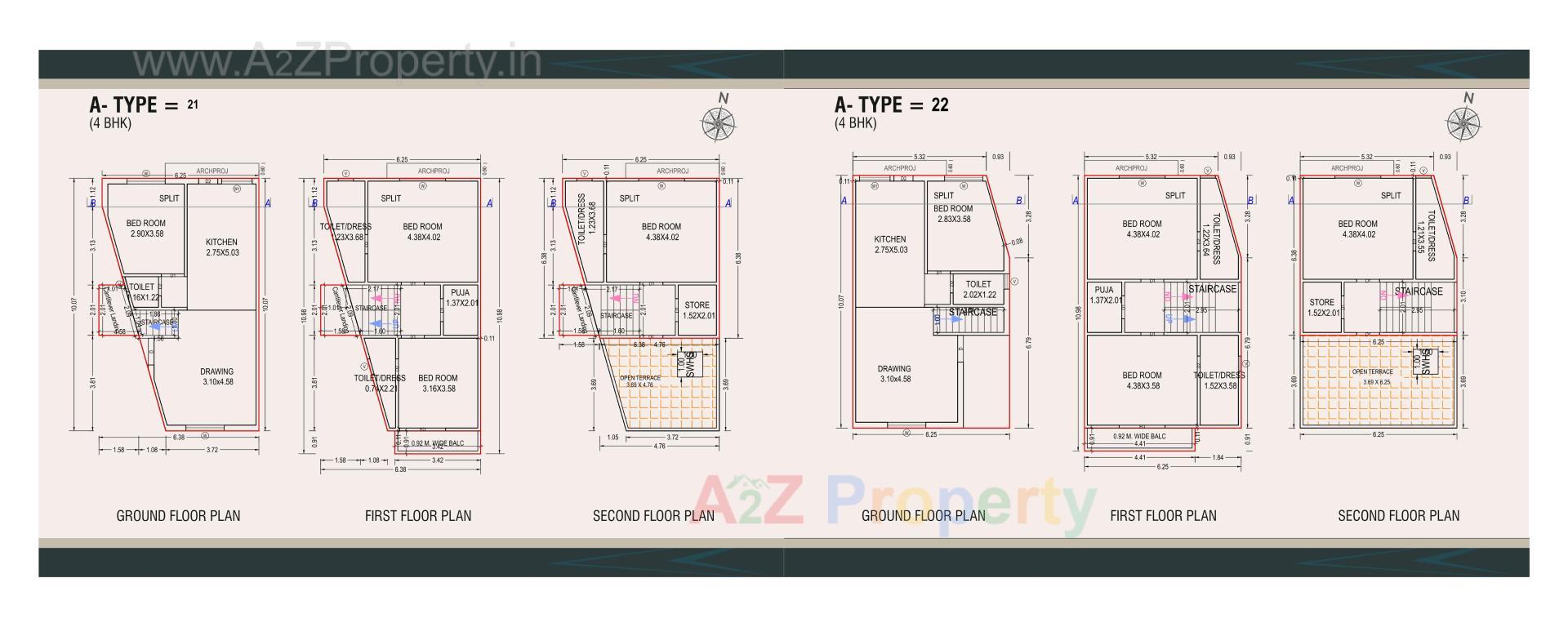 Layout of real estate project Crystal Vatica located at Karjan, Vadodara, Gujarat