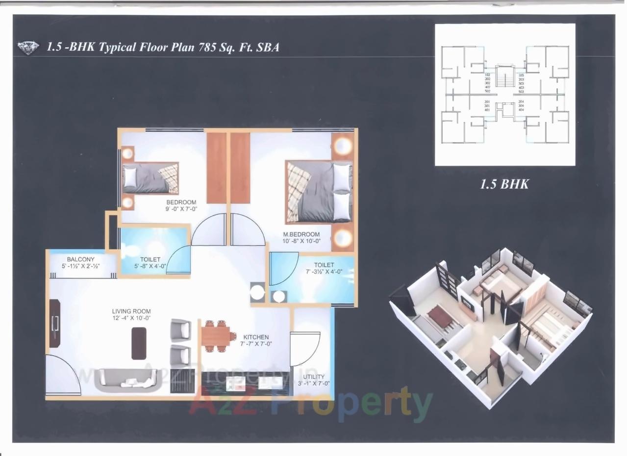 Layout of real estate project Crystal Yaghnapurush located at Gotri, Vadodara, Gujarat