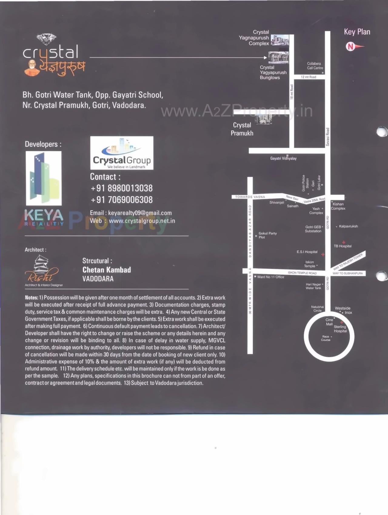  of real estate project Crystal Yaghnapurush located at Gotri, Vadodara, Gujarat