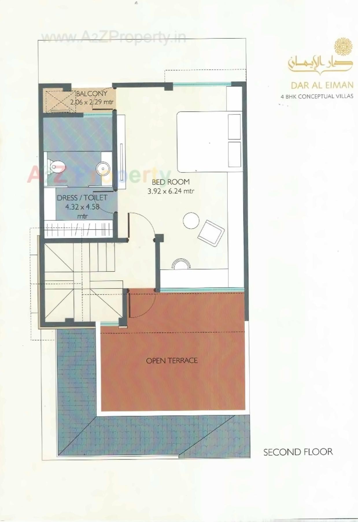 Layout of real estate project Dar Al Eiman located at Tandalja, Vadodara, Gujarat