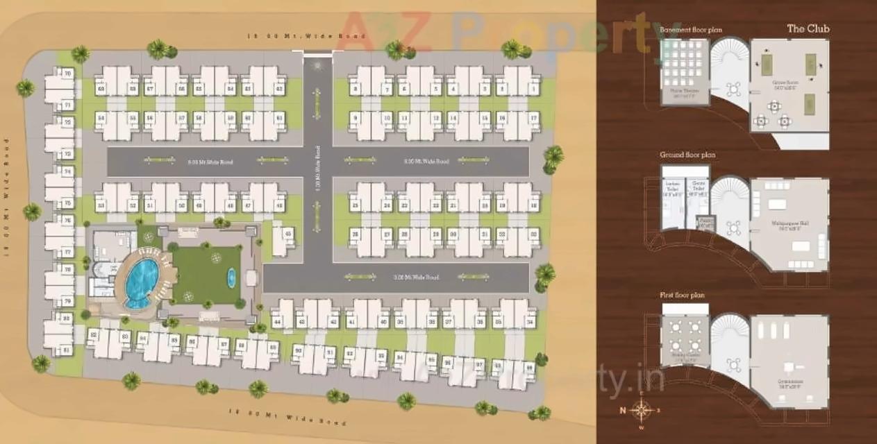 Layout of real estate project Darshanam located at Sama, Vadodara, Gujarat