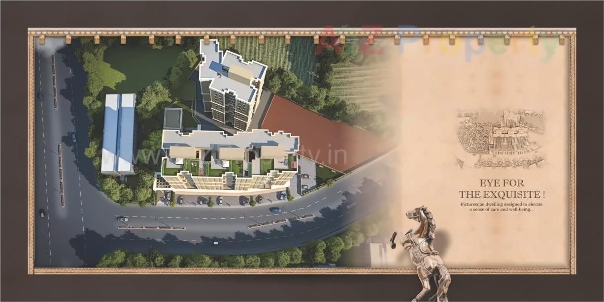 3D Elevation of real estate project Darshanam Aagman located at Danteshwar, Vadodara, Gujarat