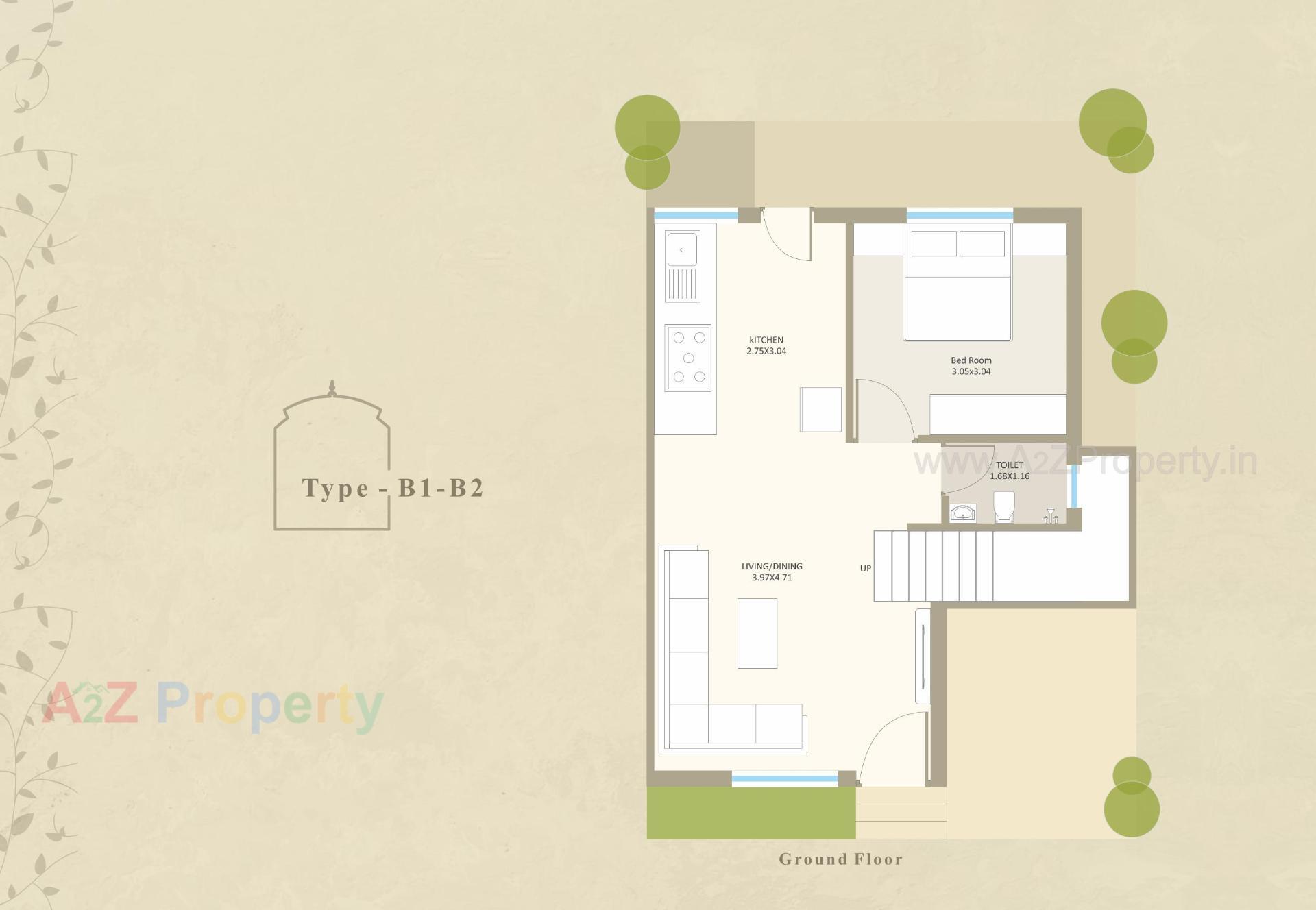 Layout of real estate project Darshanam Aangan located at Tarsali, Vadodara, Gujarat