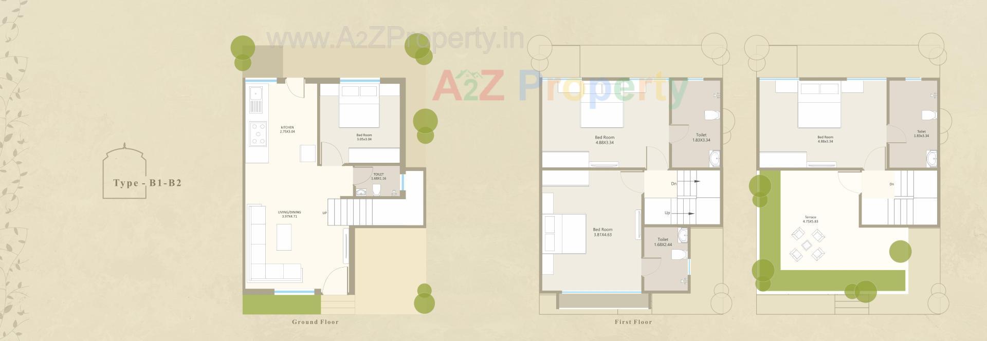 Layout of real estate project Darshanam Aangan located at Tarsali, Vadodara, Gujarat
