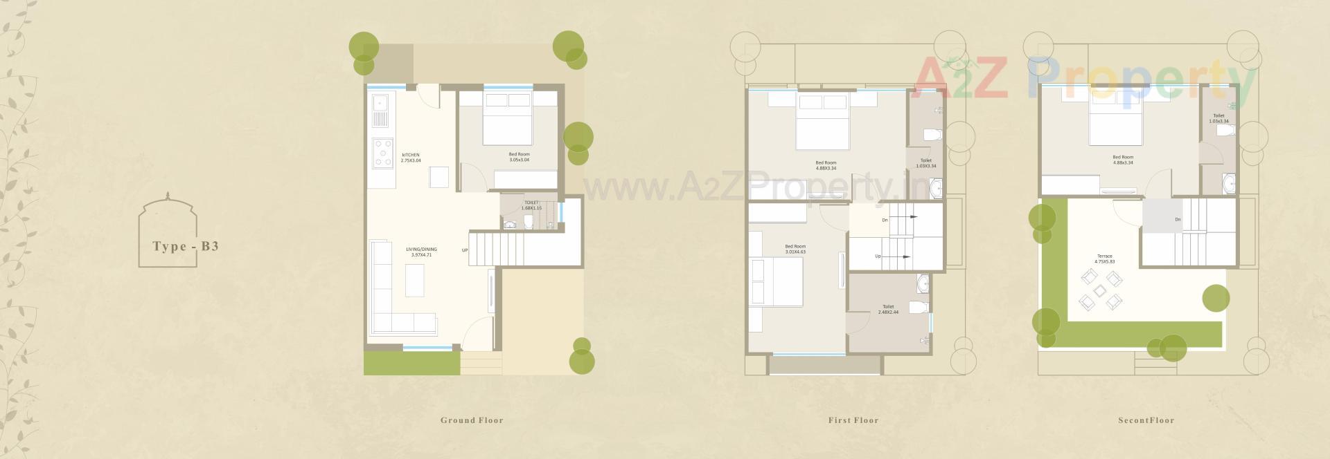 Layout of real estate project Darshanam Aangan located at Tarsali, Vadodara, Gujarat
