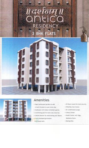 Elevation of real estate project Darshanam Antica Residency located at Danteshwar, Vadodara, Gujarat