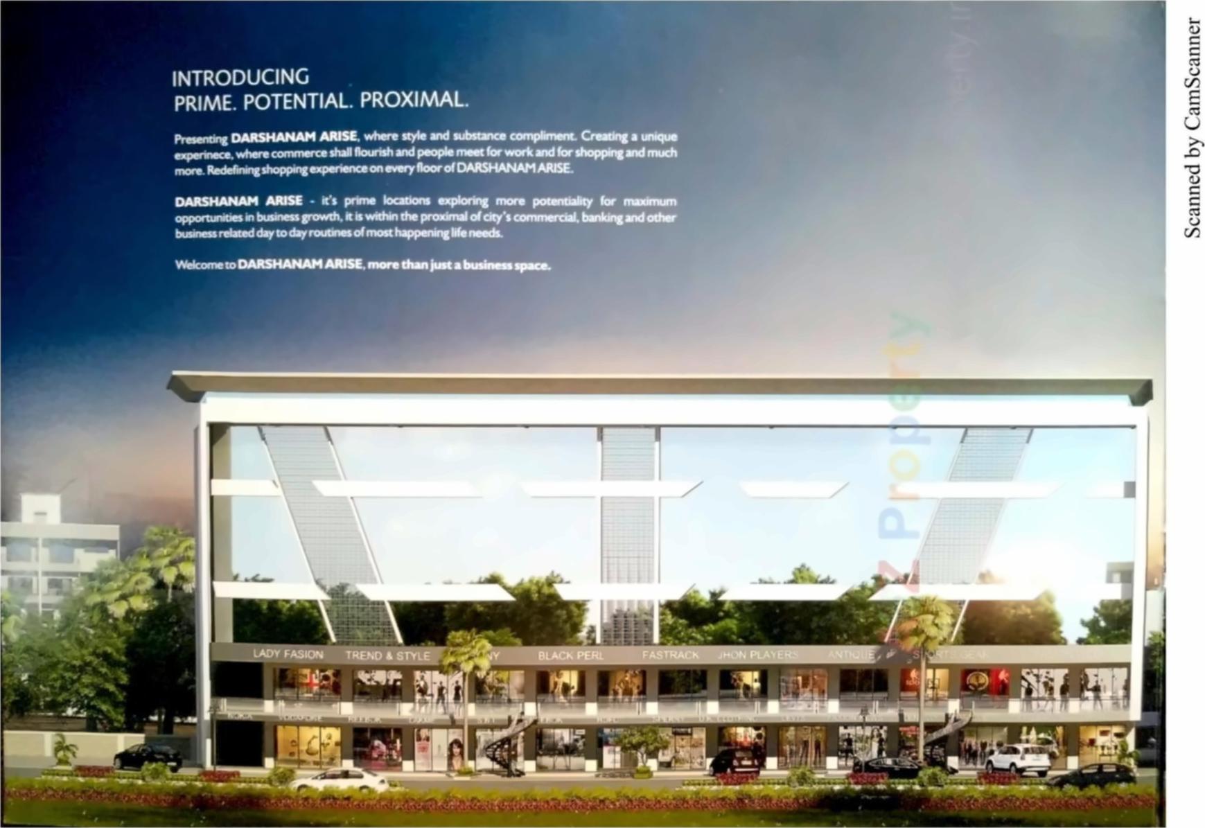 3D Elevation of real estate project Darshanam Arise located at Gotri, Vadodara, Gujarat