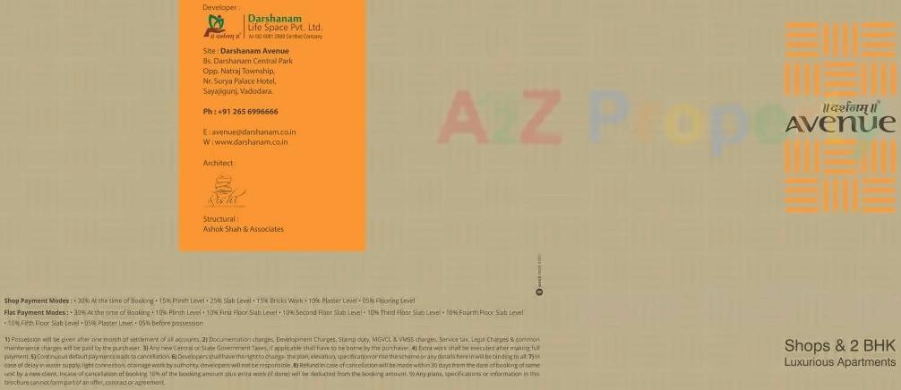  of real estate project Darshanam Avenue located at Kasba, Vadodara, Gujarat