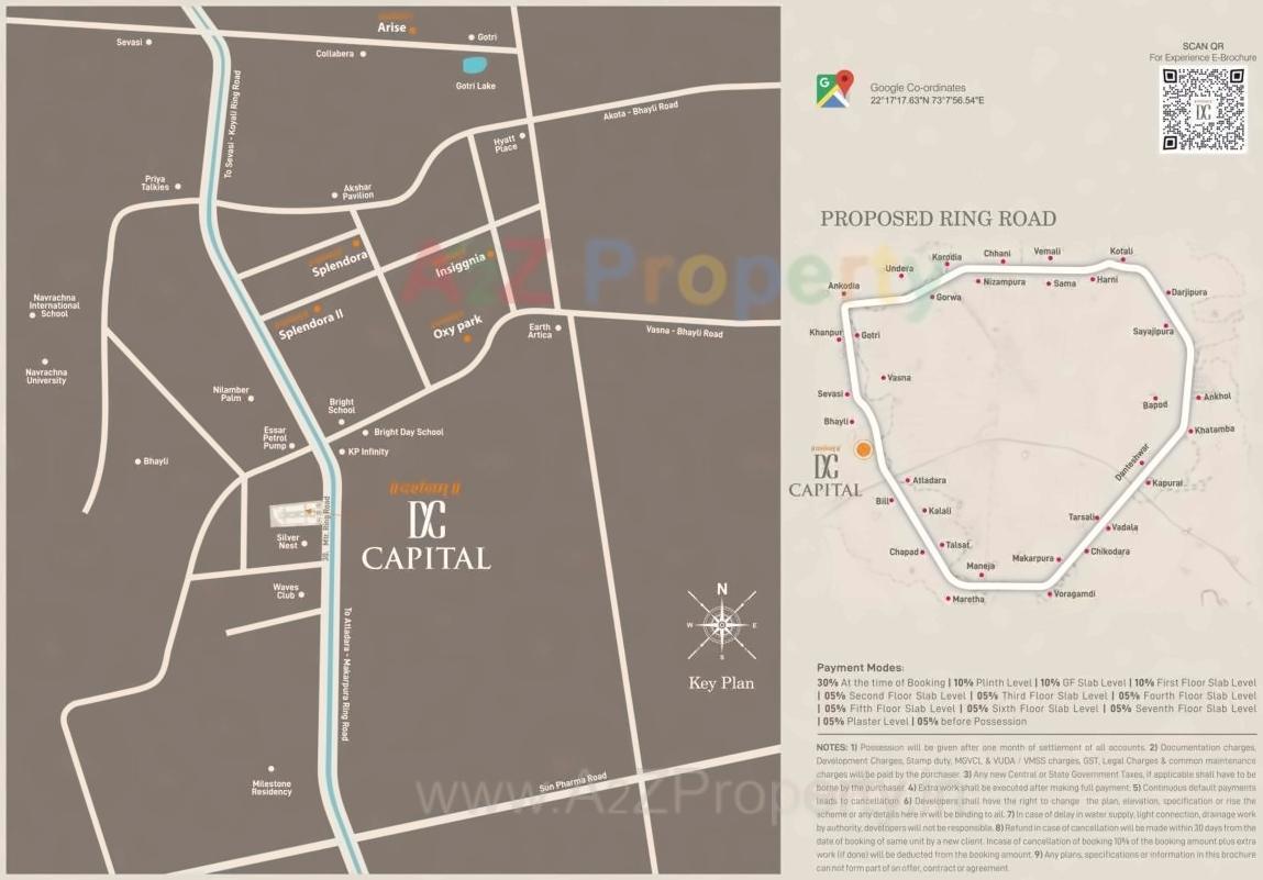  of real estate project Darshanam Capital located at Bhayali, Vadodara, Gujarat