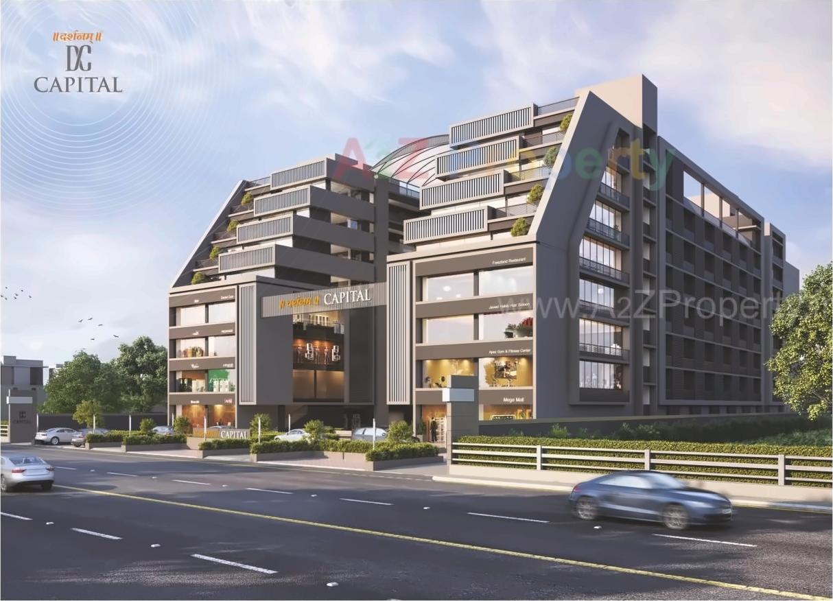 3D Elevation of real estate project Darshanam Capital located at Bhayali, Vadodara, Gujarat