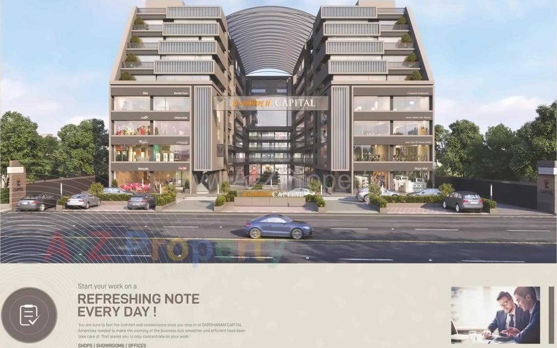 3D Elevation of real estate project Darshanam Capital located at Bhayali, Vadodara, Gujarat