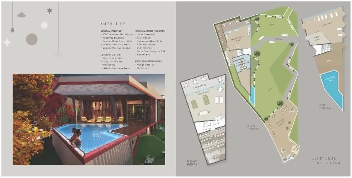 Layout of real estate project Darshanam Celestial located at Bhayli, Vadodara, Gujarat