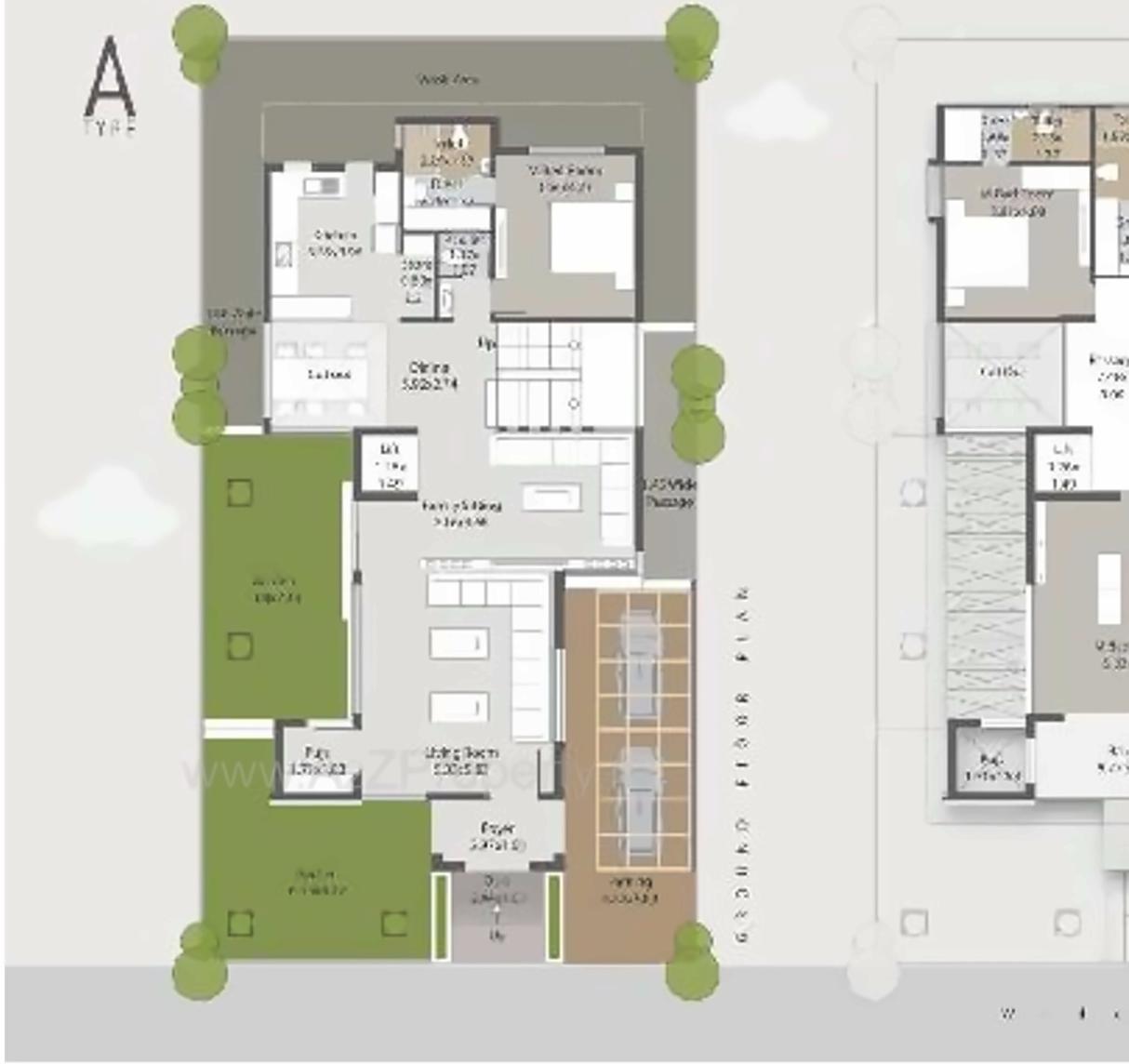 Layout of real estate project Darshanam Celestial located at Bhayli, Vadodara, Gujarat