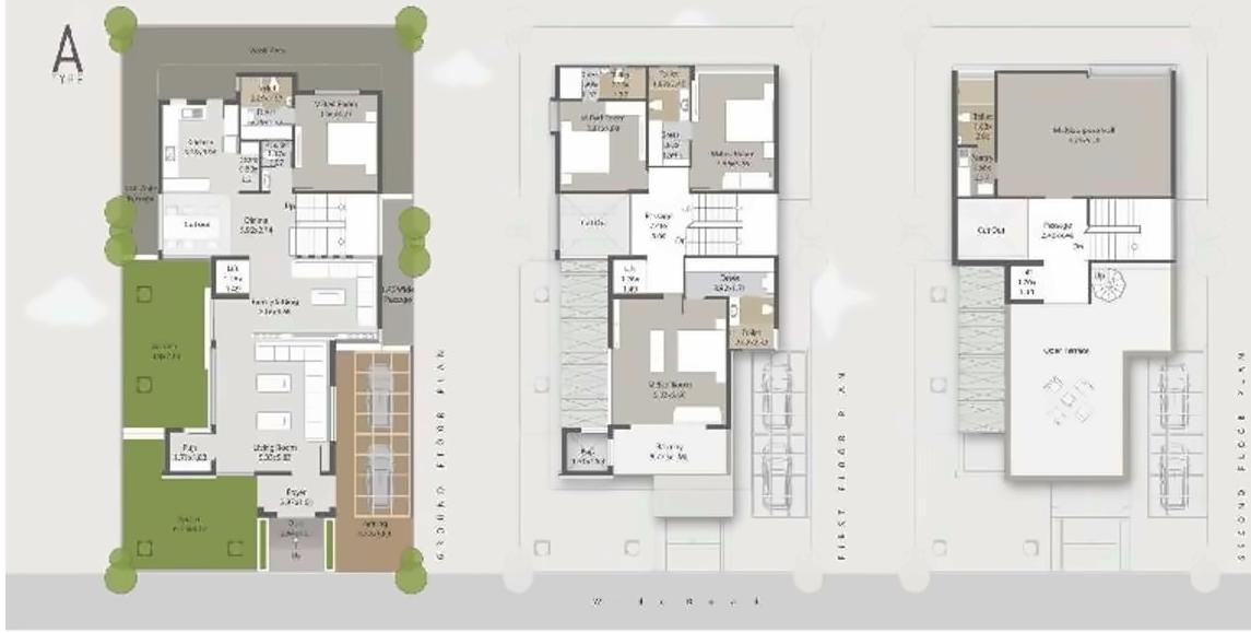 Layout of real estate project Darshanam Celestial located at Bhayli, Vadodara, Gujarat