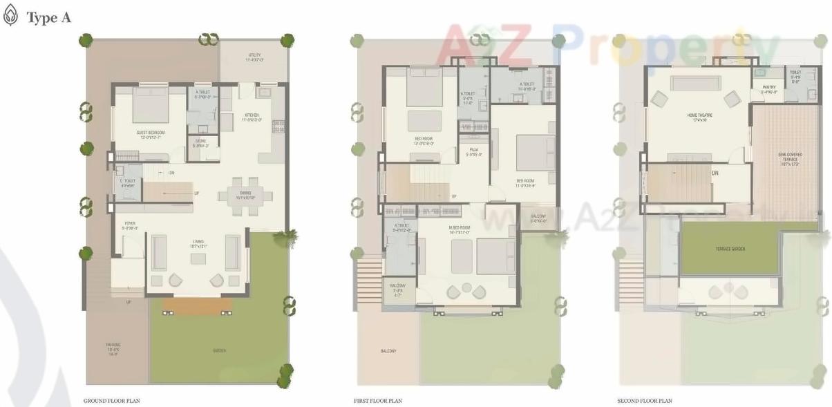 Layout of real estate project Darshanam Clublife located at Gorva, Vadodara, Gujarat