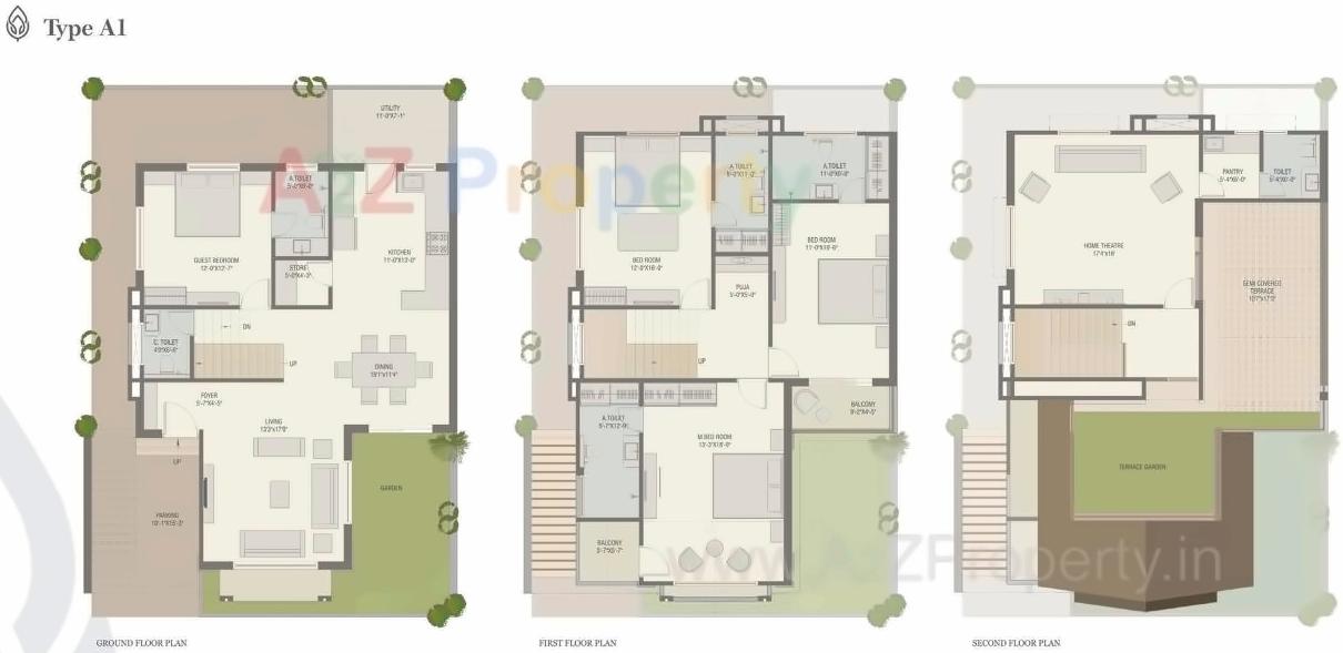Layout of real estate project Darshanam Clublife located at Gorva, Vadodara, Gujarat