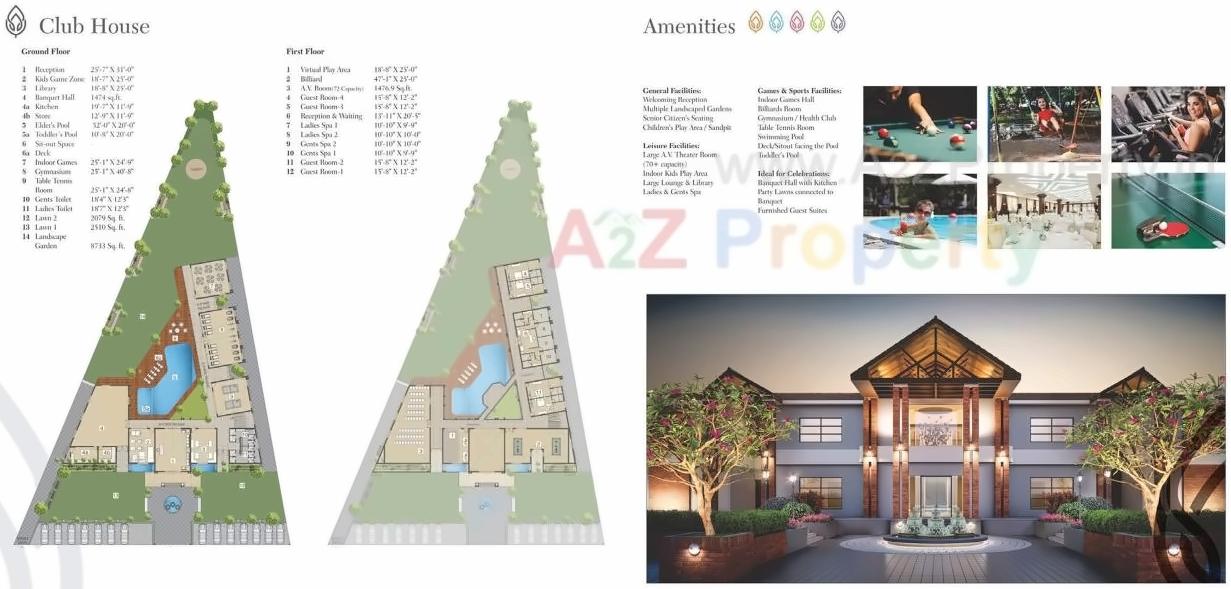 Layout of real estate project Darshanam Clublife located at Gorva, Vadodara, Gujarat