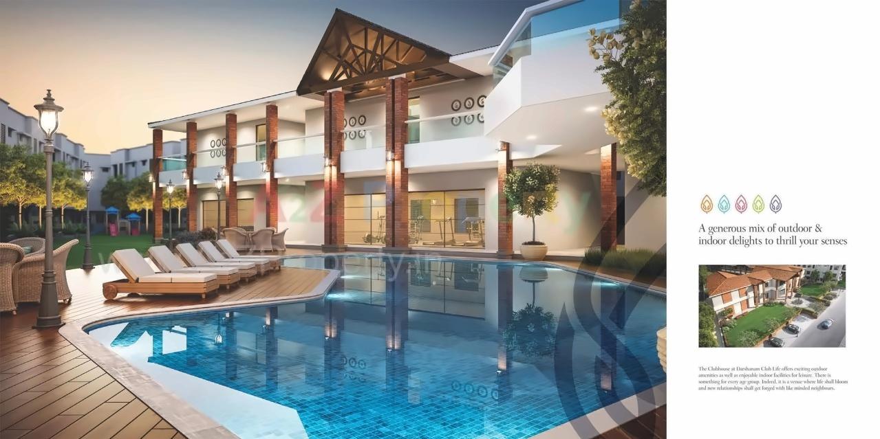 3D Elevation of real estate project Darshanam Clublife located at Gorva, Vadodara, Gujarat