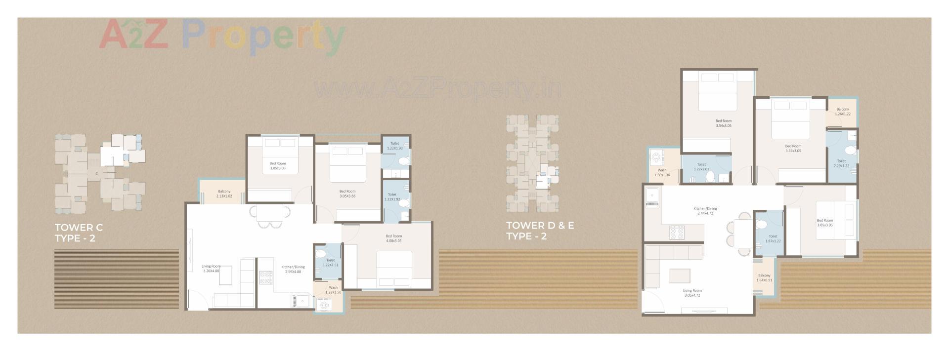 Layout of real estate project Darshanam Crest located at Tarsali, Vadodara, Gujarat