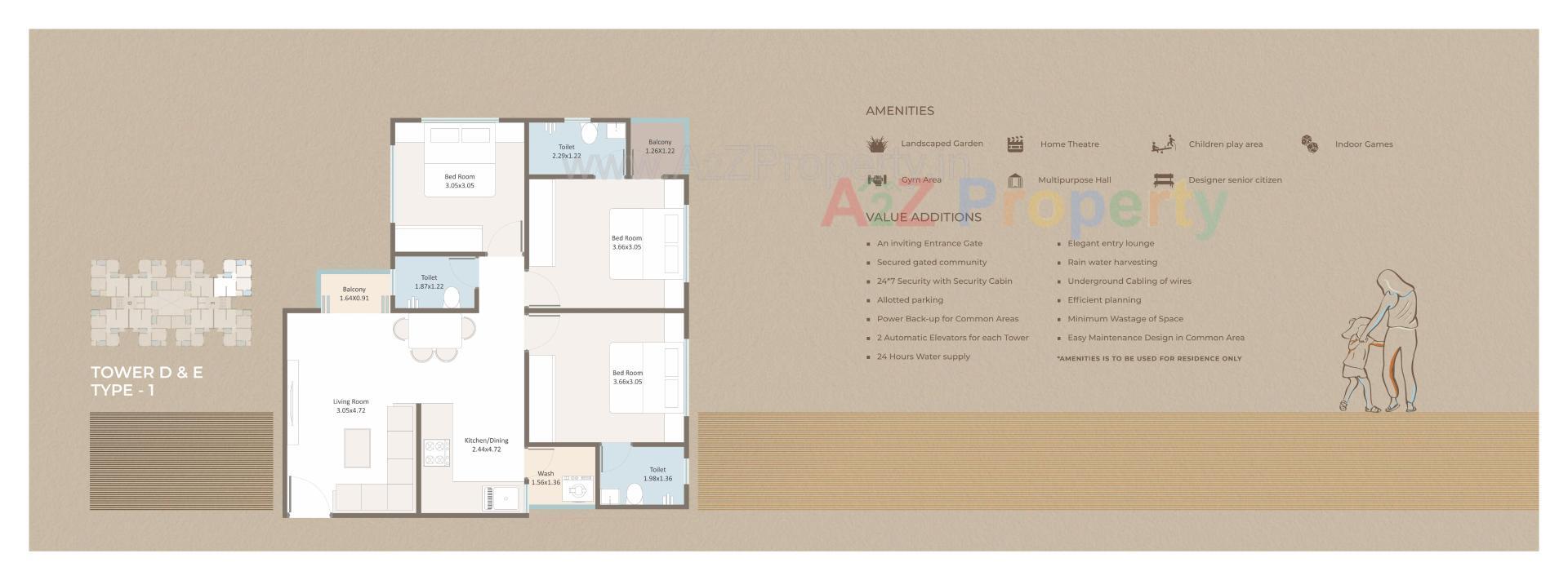 Layout of real estate project Darshanam Crest located at Tarsali, Vadodara, Gujarat
