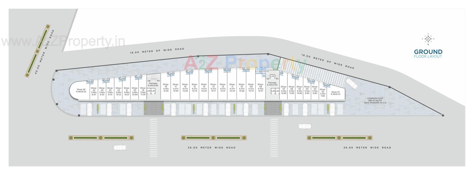Layout of real estate project Darshanam Crossroad located at Danteshwar, Vadodara, Gujarat