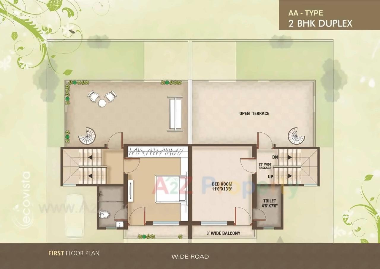 Layout of real estate project Darshanam Ecovista located at Tarsali, Vadodara, Gujarat