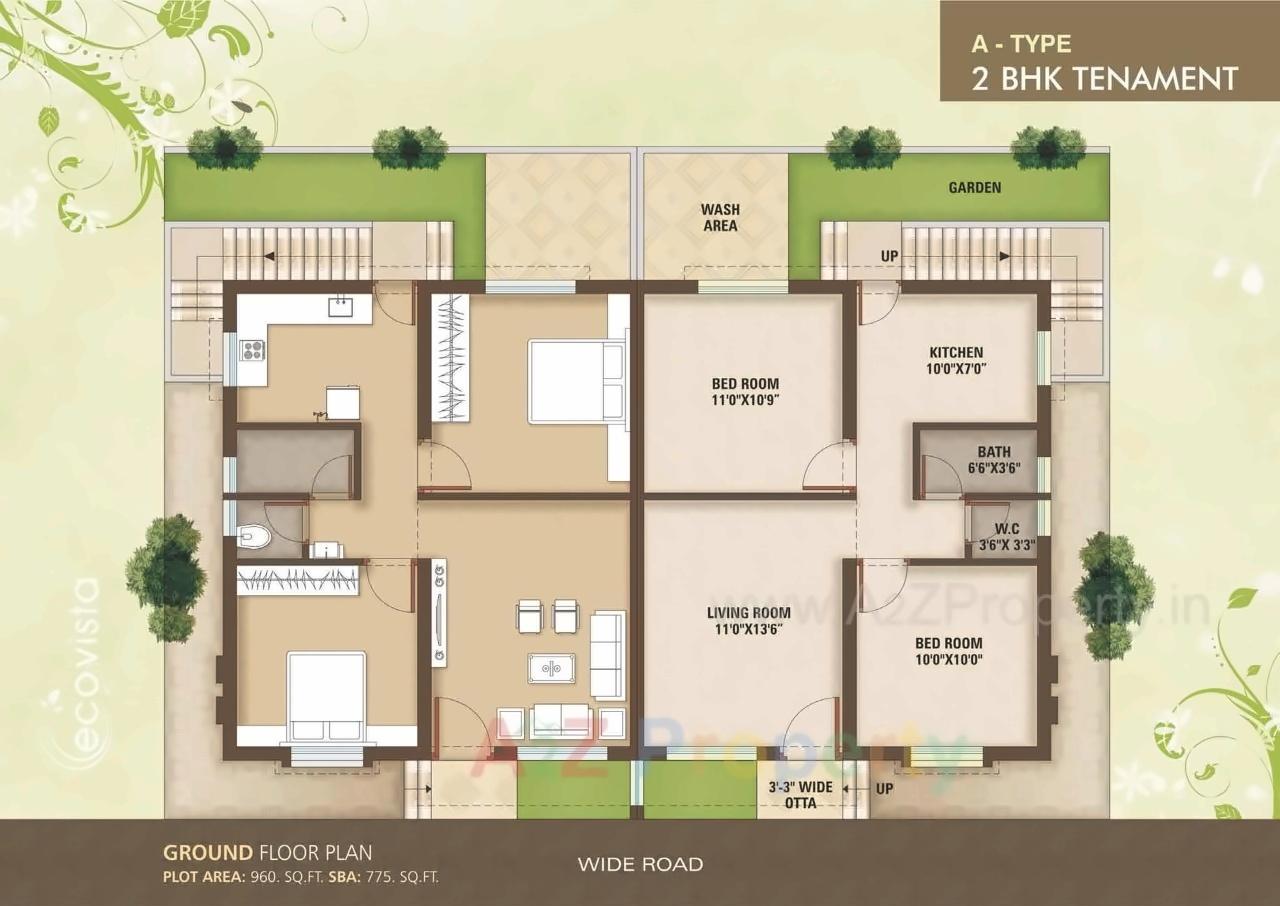 Layout of real estate project Darshanam Ecovista located at Tarsali, Vadodara, Gujarat