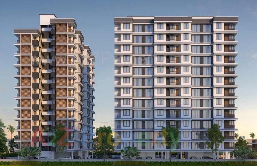 3D Elevation of real estate project Darshanam Exotica located at Gorva, Vadodara, Gujarat